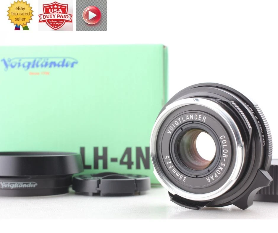 Voigtländer Camera Lenses 35mm Focal f/2.5 Maximum Aperture for
