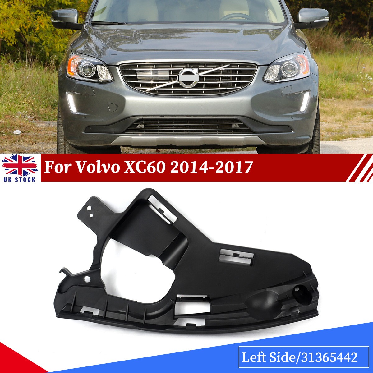 FOR VOLVO XC60 2014-2017 NEW FRONT HEADLIGHT HOLDER BRACKET LEFT SIDE 31365442