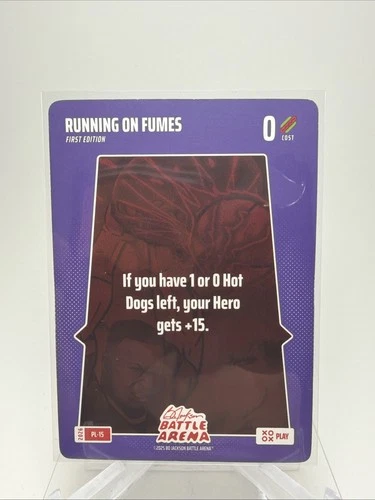 2026 Bo Jackson Battle Arena Running on Fumes SSP Play PL-15 1st Edition