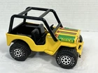 Vintage Tonka 6” Yellow Jeep Pressed Steel Toy Truck With Roll Bar -All Original