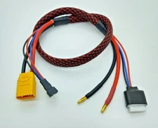 ISDT Icharger X6 4mm male 3s XT60 24 RC Balance Charge Lead female junsi 406 FPV