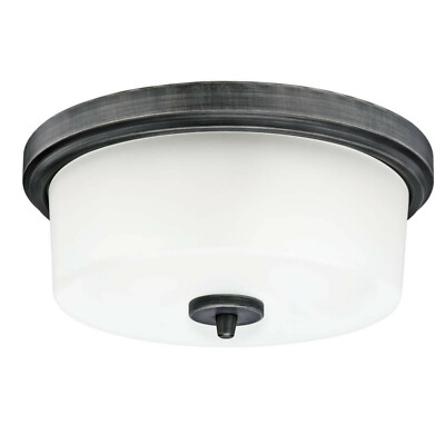 Deckenleuchte Decken Lampe Westinghouse Cedric 33 cm Aluminium 2 x E27 40 W