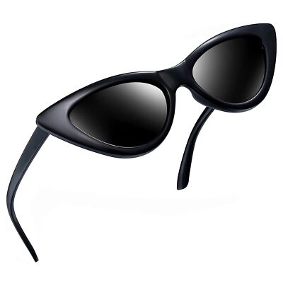 Retro Cat Eye Polarized Sunglasses for Women UV Protection Cateye Sunnies Amazon.com: EASYHAUTE Cat Eye Sunglasses for Women, 90s  main image 3
