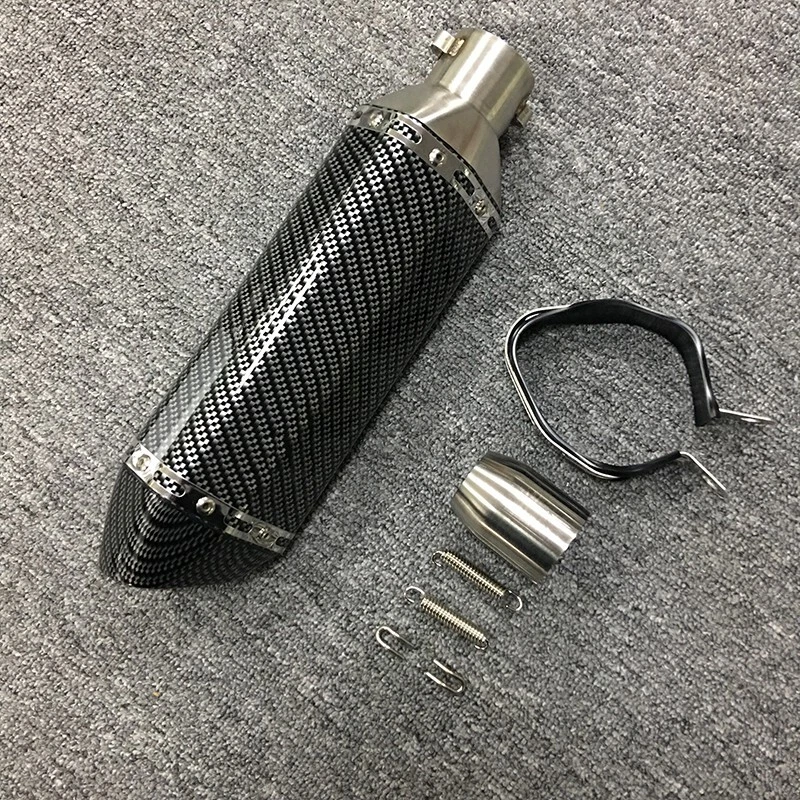 Slip for Honda CTX700 Exhaust Tips Black 370mm Muffler Mid Pipe Modified System - Image 3 of 4