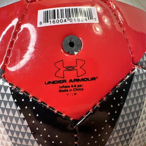 Mini balón de fútbol pequeño Under Armour UA Desafio rojo negro plateado - Imagen 8 de 12