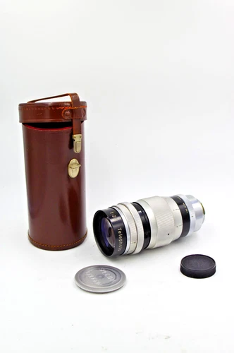Spectra Coligon 135mm f2.8 lens, Exakta mount, 20 blades, silver version