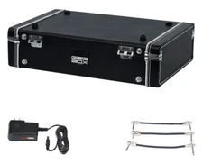 Gator Gig-Box Jr. Pedal Board and Guitar Stand + Gator 9V Power & 3 Patch Cables