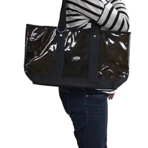 Coach Black Glitter Clear Beach Tote - Image 2 of 4