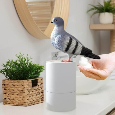 Bird of Peace Foam Soap Dispenser, Funny Pigeon Poop Induction Hand Washer