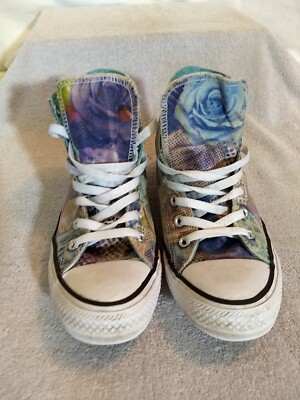Converse (WMNS) All Star Floral High Top Sneakers, Size: 8 #ZZ46+