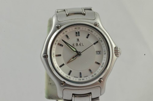 EBEL 1911 DAMEN UHR STAHL MIT STAHL BAND 9090221 SCHÖNER ZUSTAND RAR 28MM - Bild 3 von 6