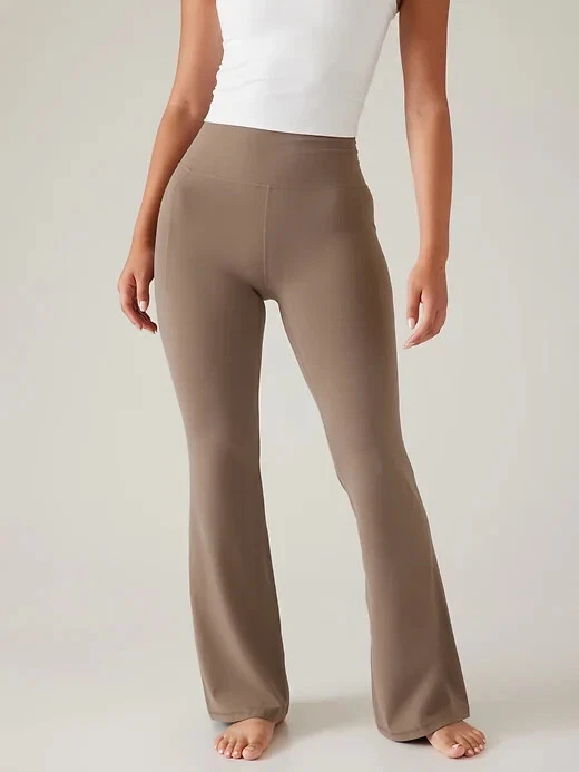 Athleta XSP XS PETITE Salutation Stash Flare Pant, Pyrite High-Rise w/  Pockets