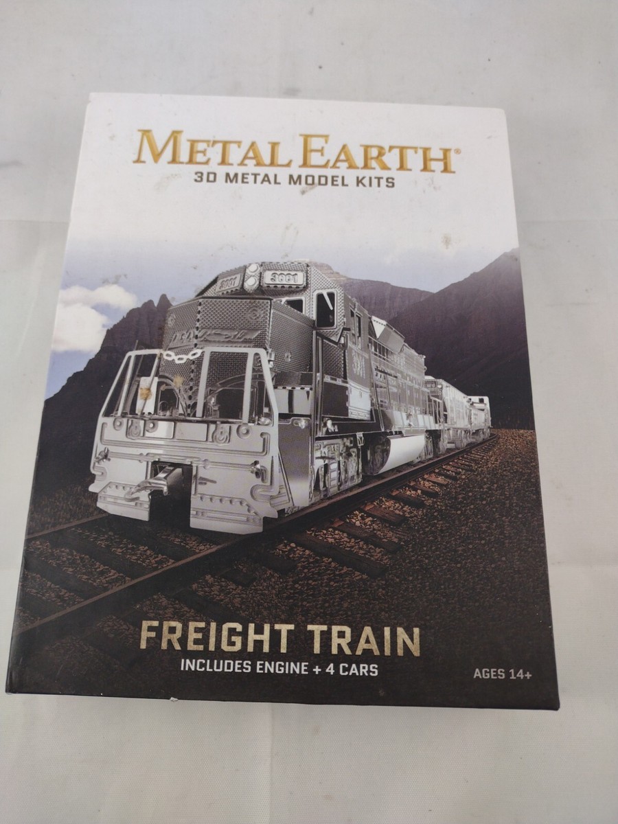 Fascinations Metal Earth 3D Metal Model Kit Freight Train Engine 