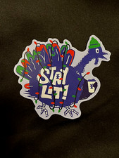 *NEW* Dutch Bros Sticker NOVEMBER 2024 Stay Lit Blue Turkey Thanksgiving