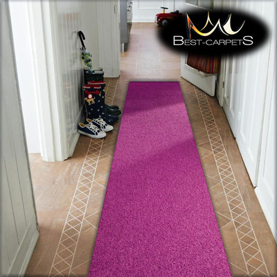 GÜNSTIGER LÄUFER FLUR MODERN violett KORRIDOR Breite 50-100cm TEPPICHE Filzrücken Teppiche
