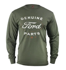 Men's long sleeve shirt Genuine Ford Parts decal racing trucks tee shirt men's