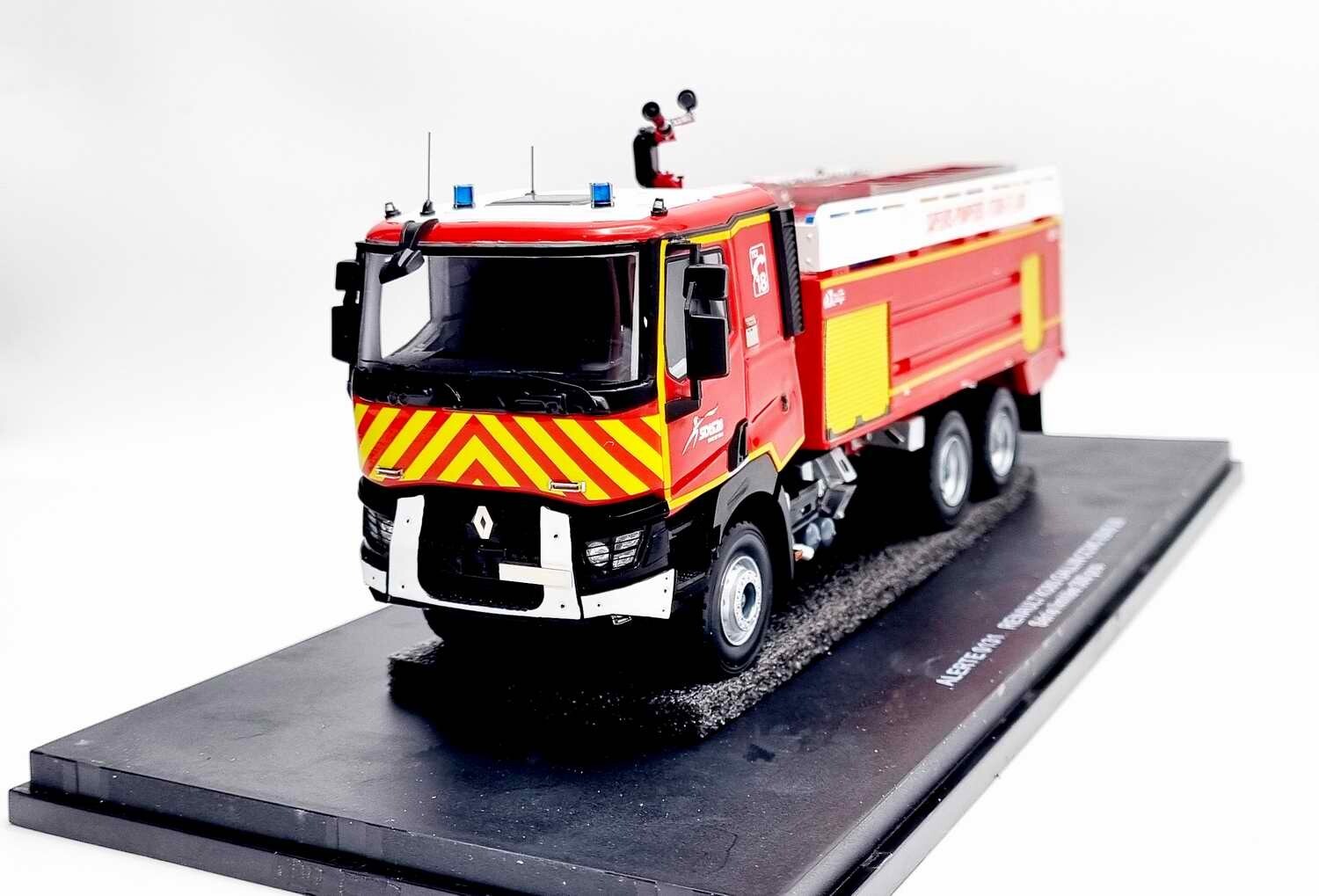 Camion de pompiers Alerte 1/43 Renault K 6x4 miniature de collection en résine