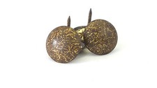Large Old Gold upholstery studs * GENUINE HEICO decorative upholstery nails 19mm