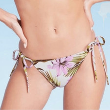 Shade Shore Floral Bikini Low Coverage Cheeky, Size M, NWT