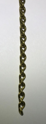 New 1/4'' Wide #16 Brass Double Jack Chain F/ Hanging, Library Lamps, Sold Per Ft