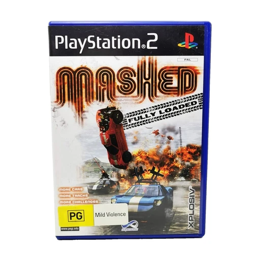 Mashed: Fully Loaded PlayStation 2 Game (2005 Sony PS2 Car Racing) Free Post