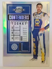 2021 Panini Chronicles Contenders Optic Prizm Holo Silver #8 Chase Elliott