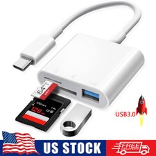 USB C SD/TF Card Reader For iPhone15/Samsung/Google Multifunction OTG Adapter  