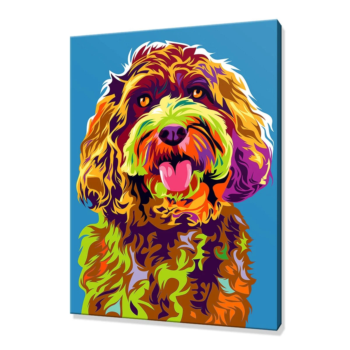 Dog Wall Art Dog Canvas Print Dog Custom Art Cockapoo Wall Hanging Handmade Art