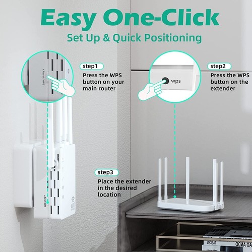 WiFi Range Extender Internet Booster Network Router Wireless Signal Repeater - 第 4/11 張圖片