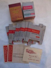 Lot Of 14 Vintage Polaroid Photo Items - Exp Meter Box/Roll Boxes/Copy Svc - VG