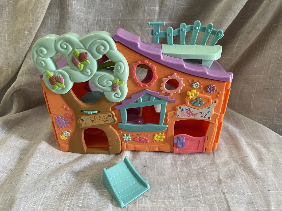 Littlest Pet Shop LPS Orange Club Playset 2007 Tree House Play Set House