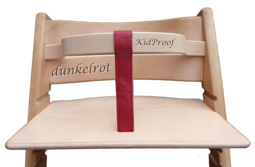 Öko Lederriemen Hochstuhl für Stokke Tripp Trapp uvm Schrittgurt für Frontbügel - Bild 17 von 20