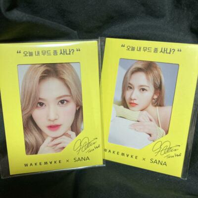 TWICE〜 サナ フォトカード WAKEMAKE 韓国コスメ「WAKEMAKE」、購入者に専属モデル「TWICE」サナの