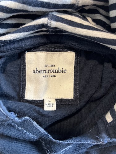 abercrombie kids girls pullover hooded sweatshirt size large blue - Picture 4 of 5