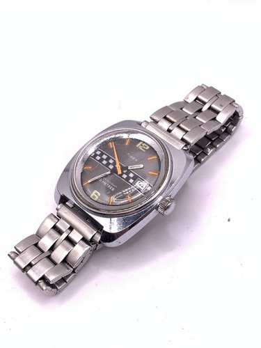 Orologio meccanico vintage anni 70 Timex F1 Racing stile piloti rally - Foto 3 di 7