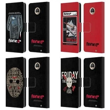 OFFICIAL FRIDAY THE 13TH 1980 GRAPHICS LEATHER BOOK CASE FOR MOTOROLA PHONES