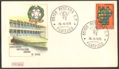 fdc rom 750926 Staatsarchiv af Pescara