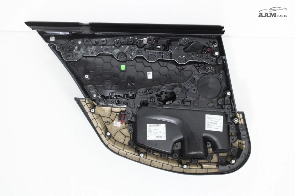 BMW 530I G30 2017-2020 panel de puerta interior trasero derecho moldura cuero Dakota OEM Foto 2 de 4