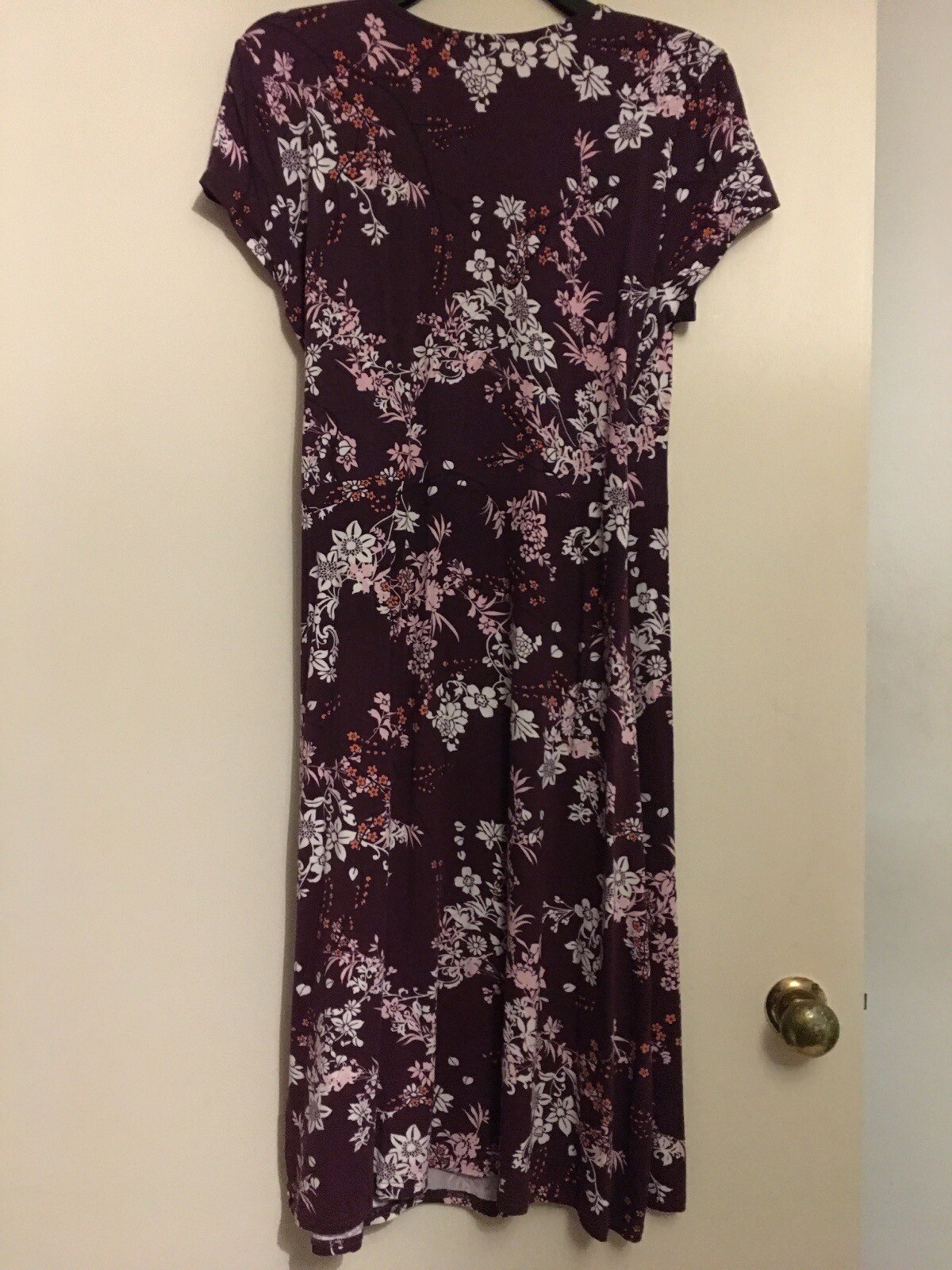 M&Co Wrap Dress Size 18 Purple eBay