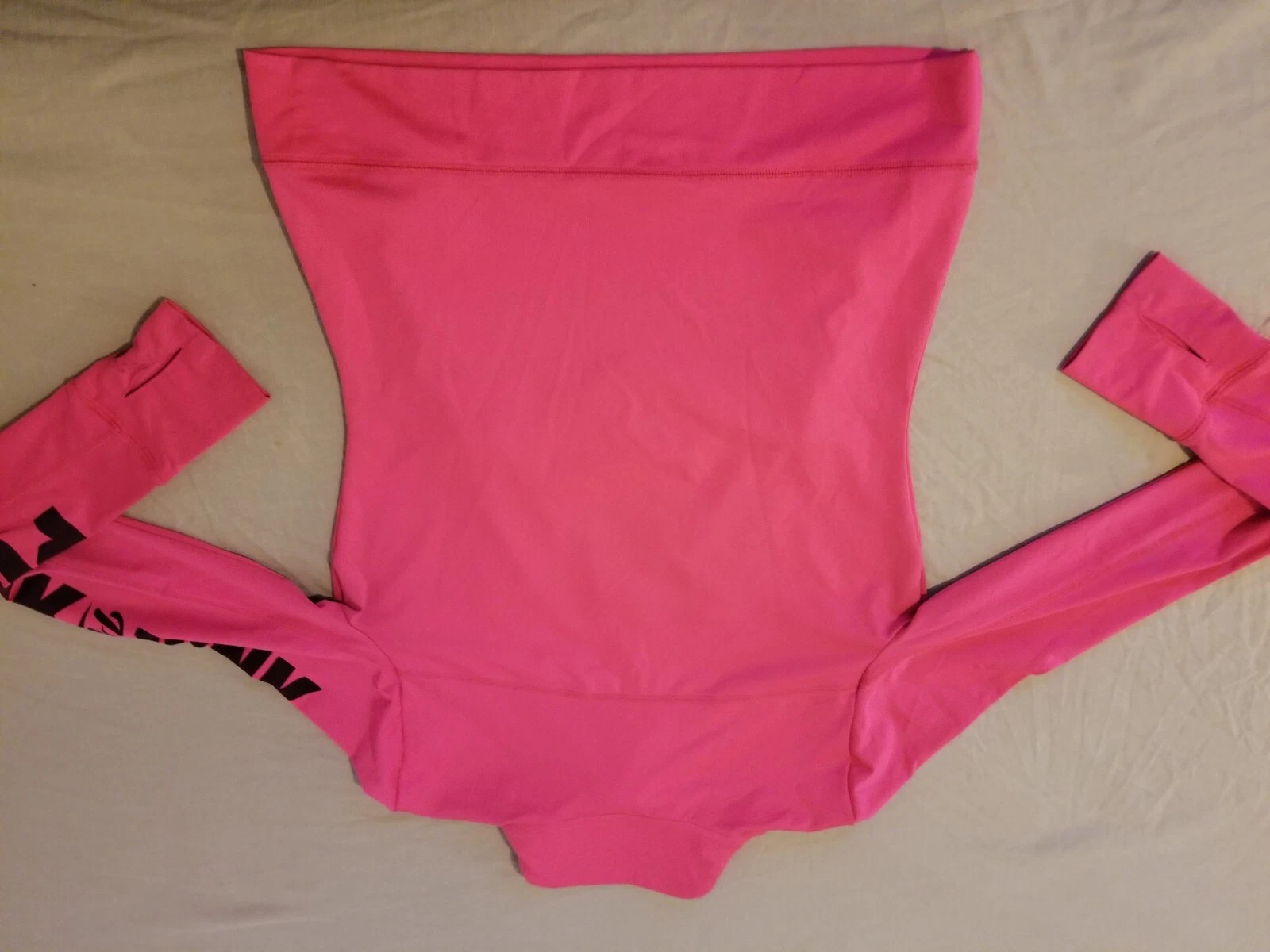 victoria-secret-vs half zip long sleeve athletic shirt