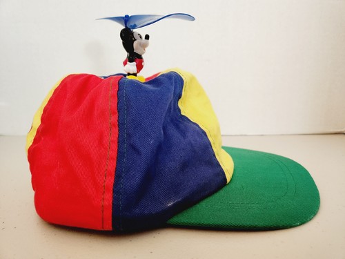 Cappello Vintage Walt Disney World Topolino Blocco Colore Elica Spinner Bambini - Foto 6 di 8