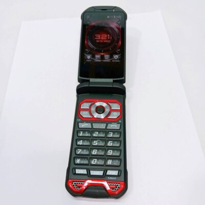 KYOCERA Flip phone KYF33 TORQUE X01 Red KEITAI au TOUGH