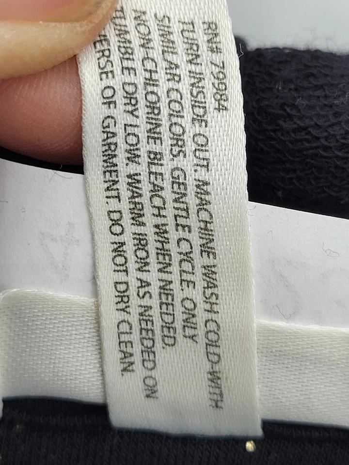 Some Loungewear Sudadera con Capucha Mujer Pequeña Negra Dorada Ligera Pullover Athleisure Foto 4 de 4