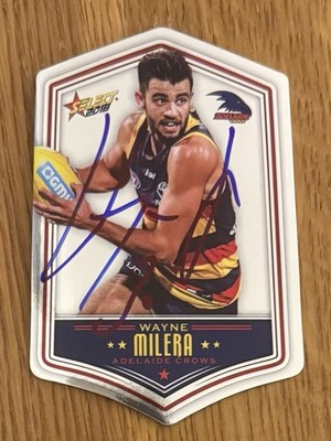 Wayne Milera Signed 2018 AFL Select Die Cut Adelaide Crows