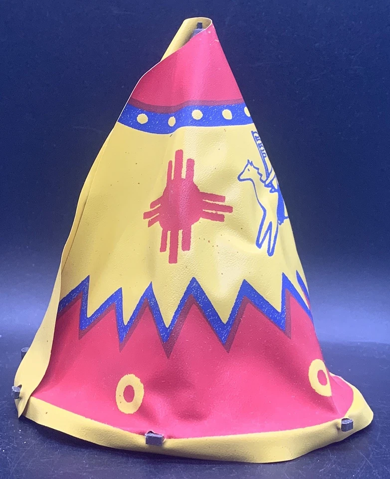 Tienda tipi de juguete vintage de los años 60 para vaqueros e indios Marx juego MPC Foto 2 de 4