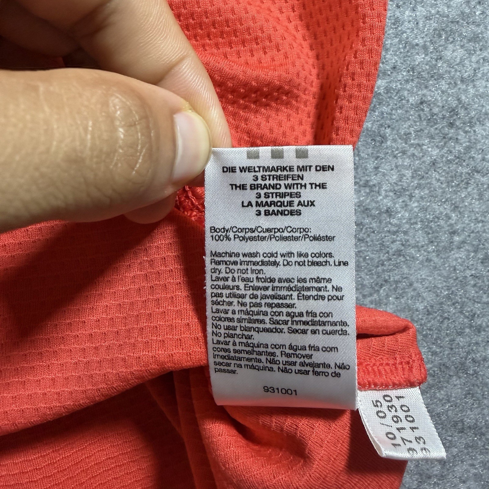 Vintage Adidas Climalite Tee Womens XL Orange V Neck Training Gym Yoga Y2K 2005 thumbnail 9