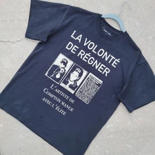 Homme + Femme Thick Cotton T Shirt Compton Los Angeles Hip Hop Size S Oversized