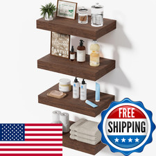 Mifurn Floating Shelves for Wall, Bathroom Shelves Over Toilet, Wall Shelves  B