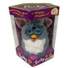Vintage 1998 Tiger Electronics Furby Gray White Elephant Sealed NIB Toy