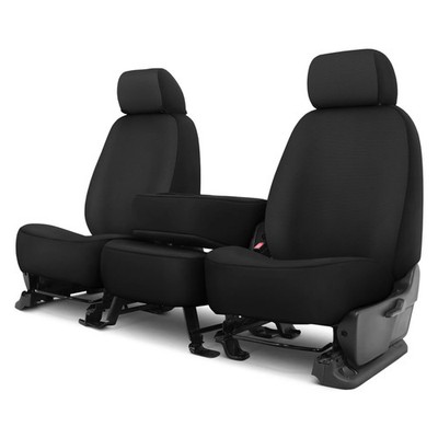 For GMC Sierra 1500 19-25 Dash Designs Kingston 1st Row Black Custom Seat Covers